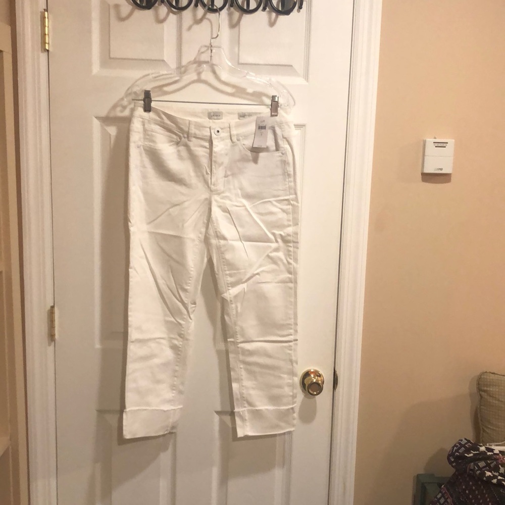 New with tags . White j jill jeans in size 6.